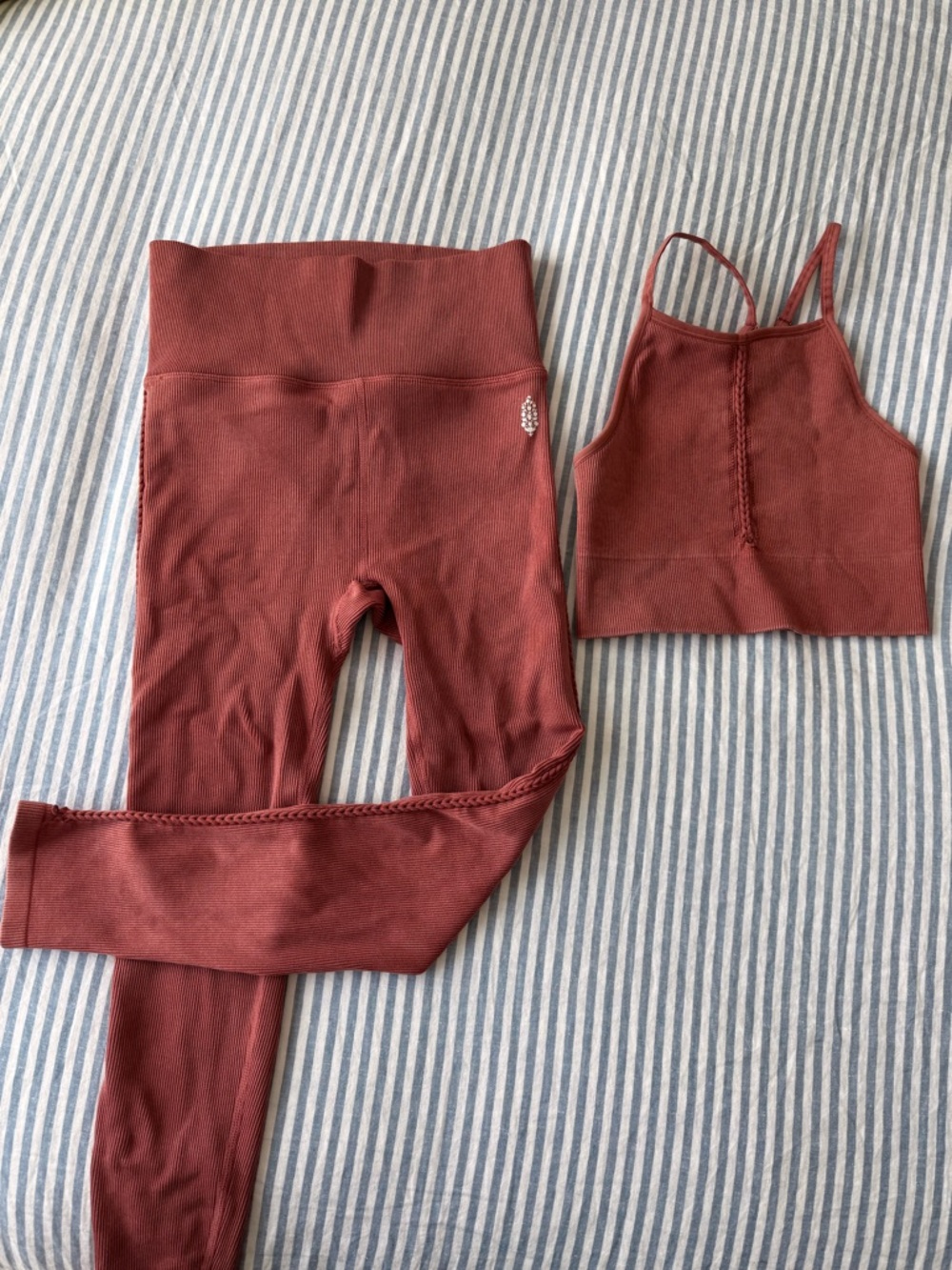 Free People Movement Ignite Braided Set in Color Ginger Spice